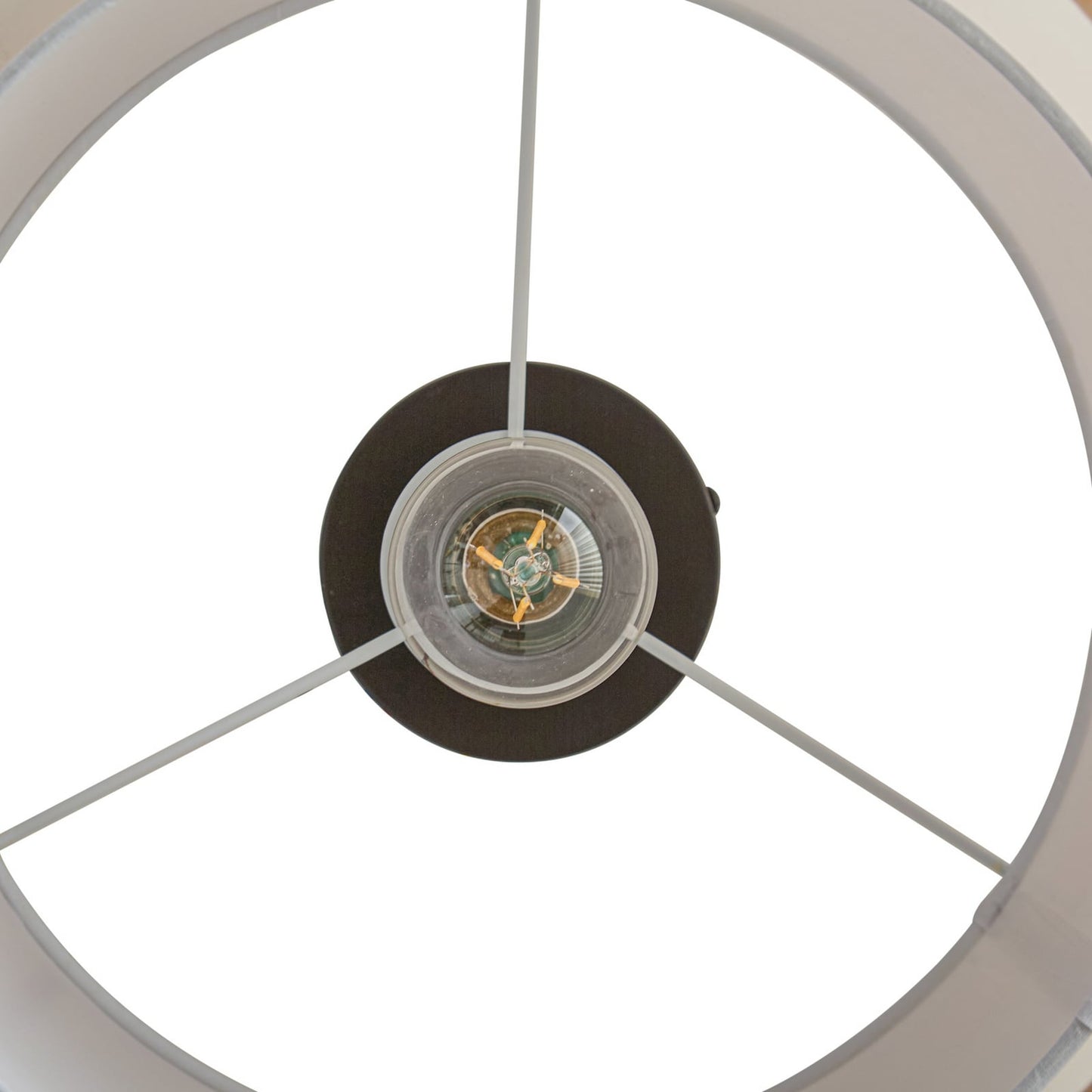Plafonnier Soula de Lindby, Ø 40 cm, beige, plastique, E27