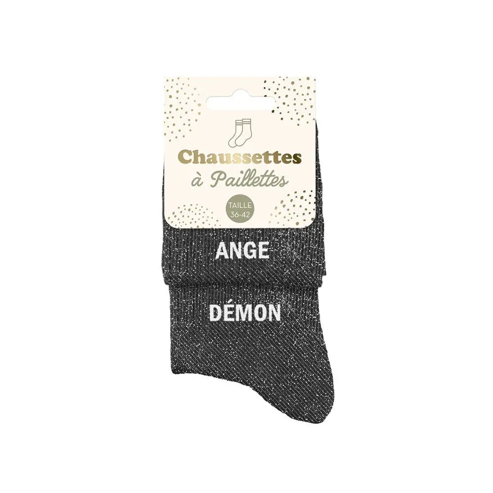 Chaussettes à Paillettes - Ange Démon
