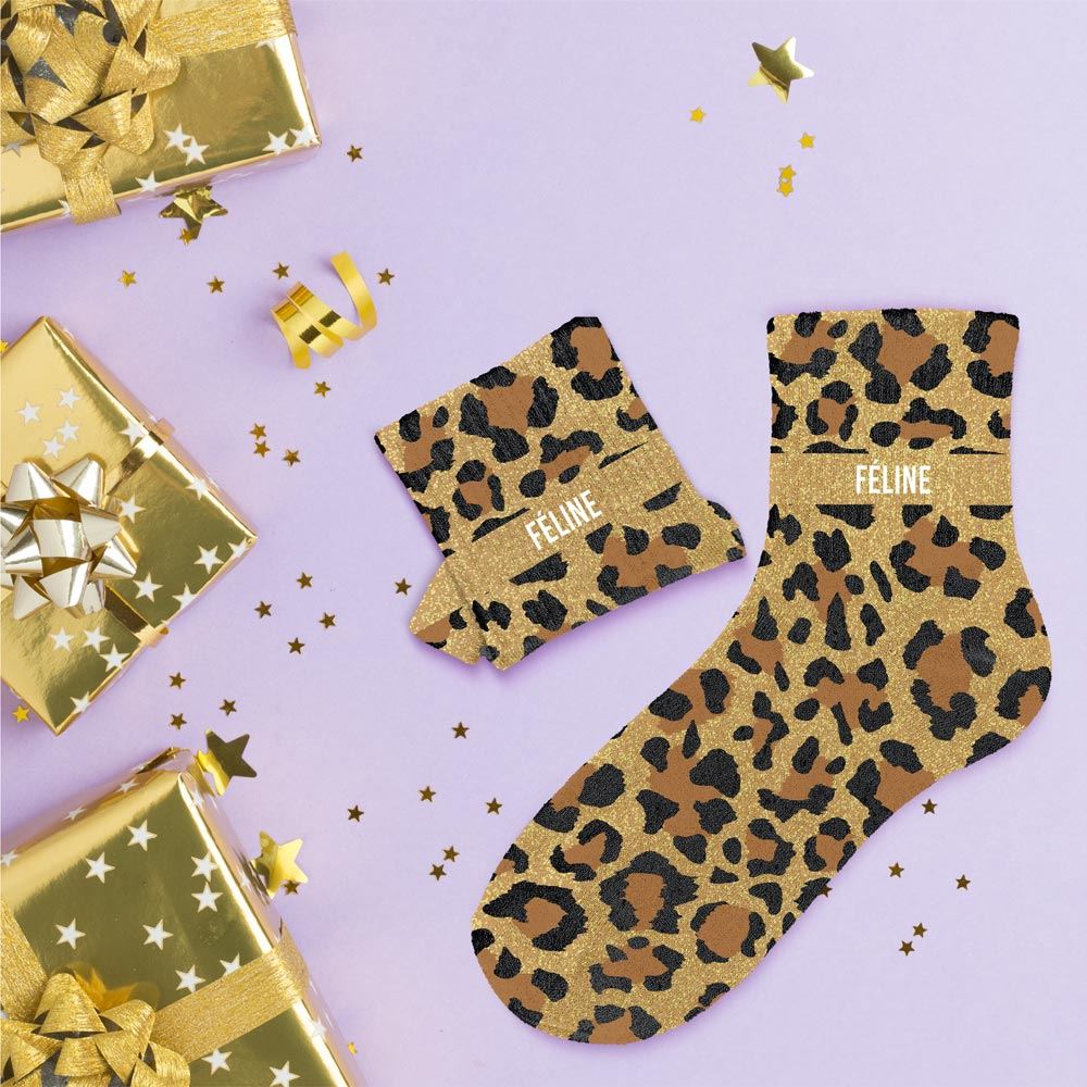 Chaussettes à Paillettes - Féline