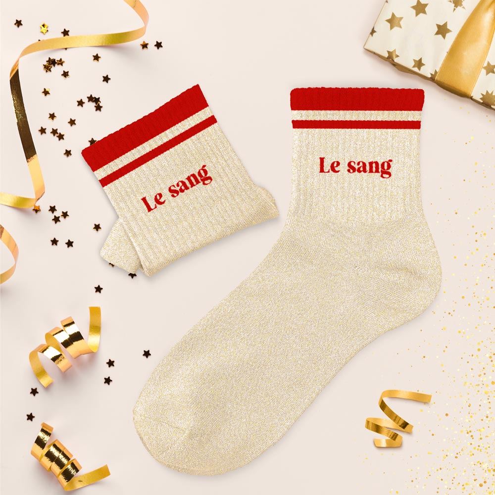 Chaussettes à Paillettes - Le sang