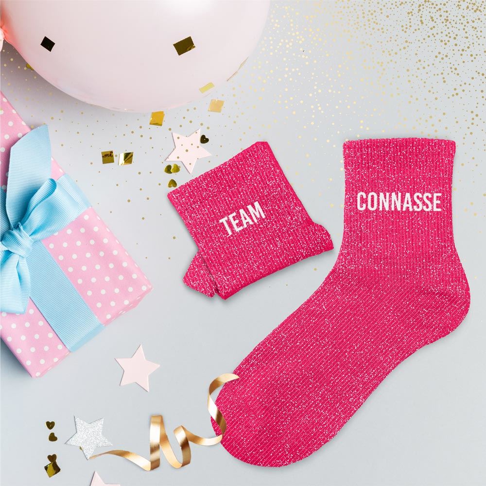 Chaussettes à Paillettes - Team Connasse