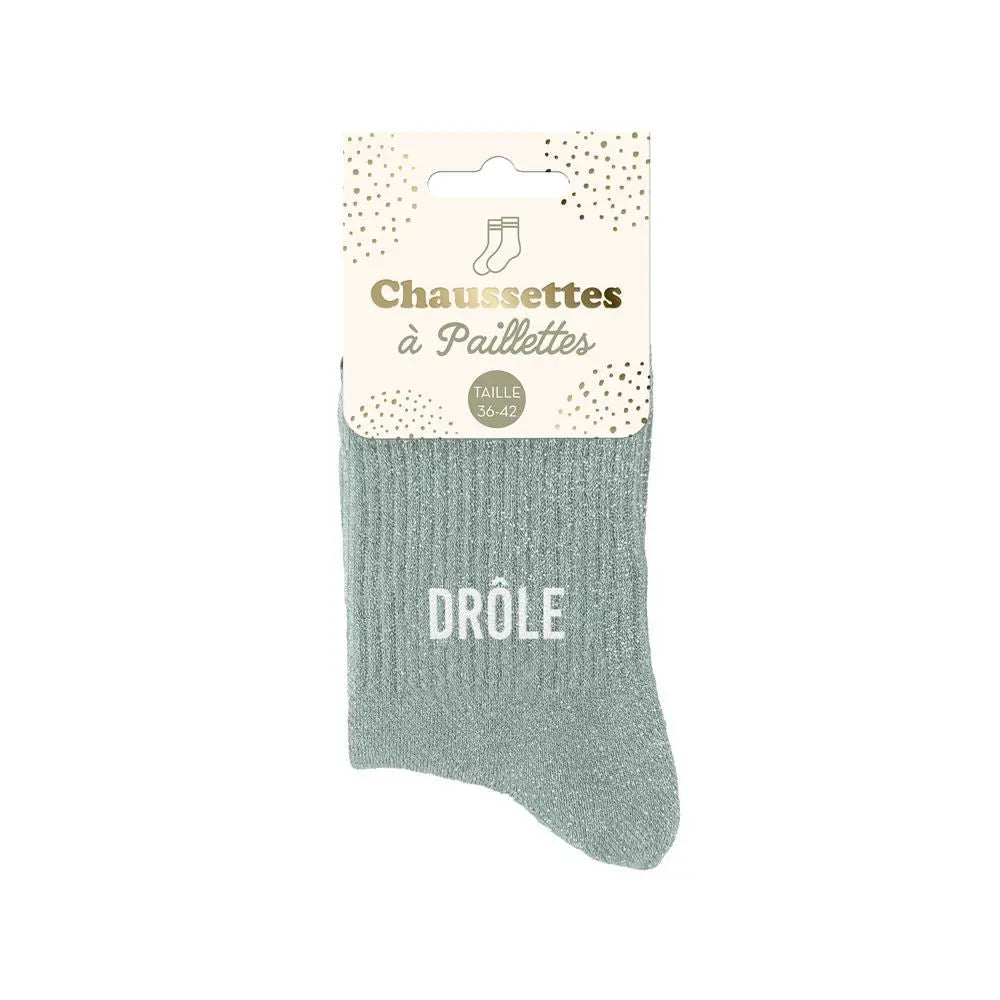 Chaussettes à Paillettes - Drôle