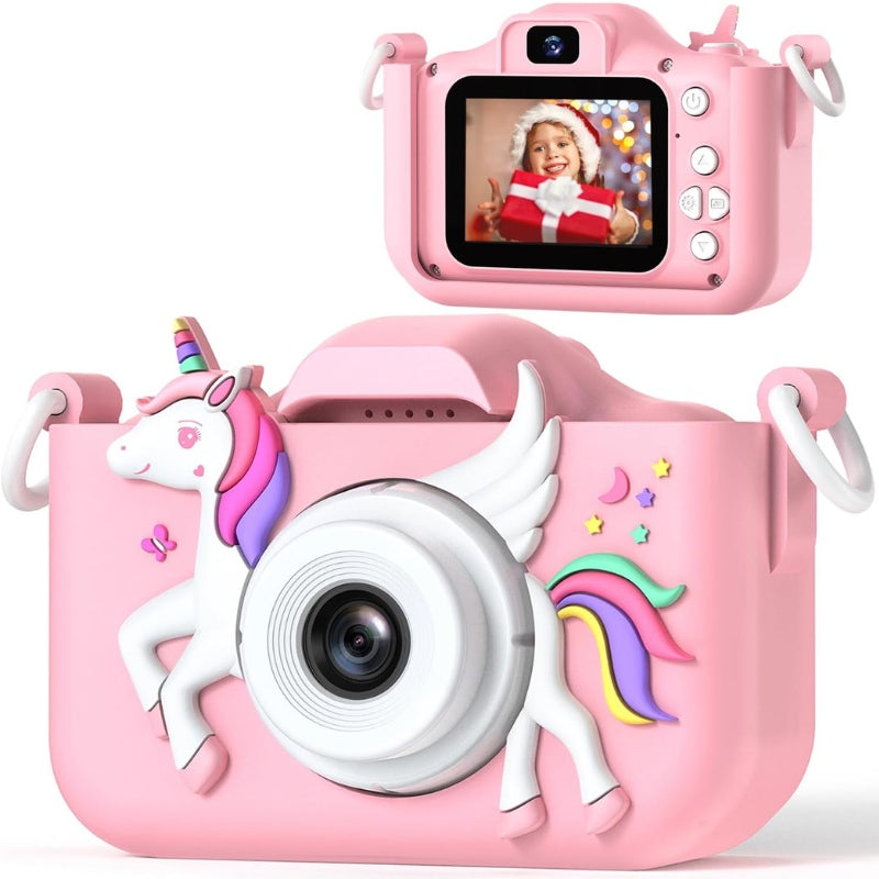 Appareil photo enfant rose ludique 1080p