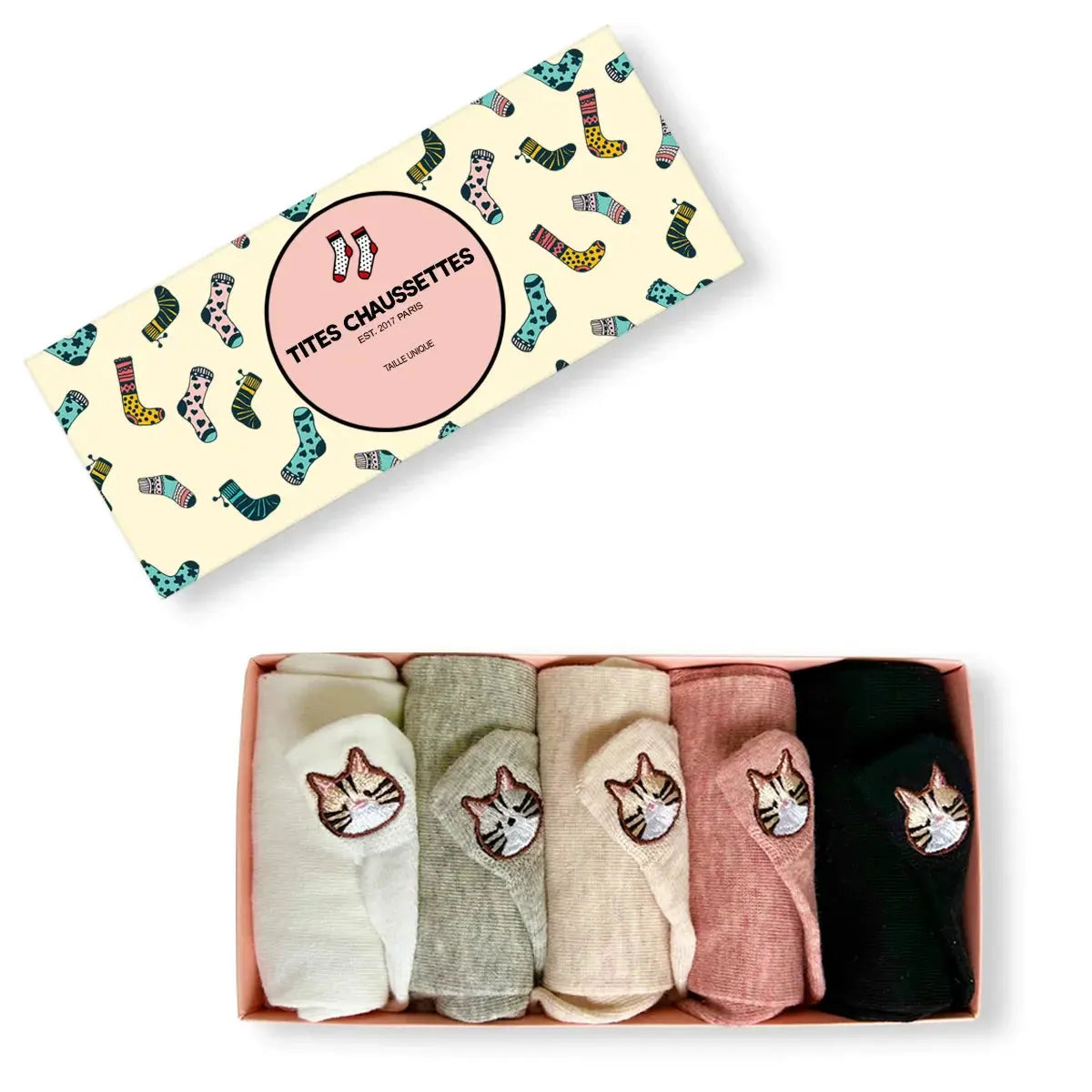Languette Chat Moustaches - Rose