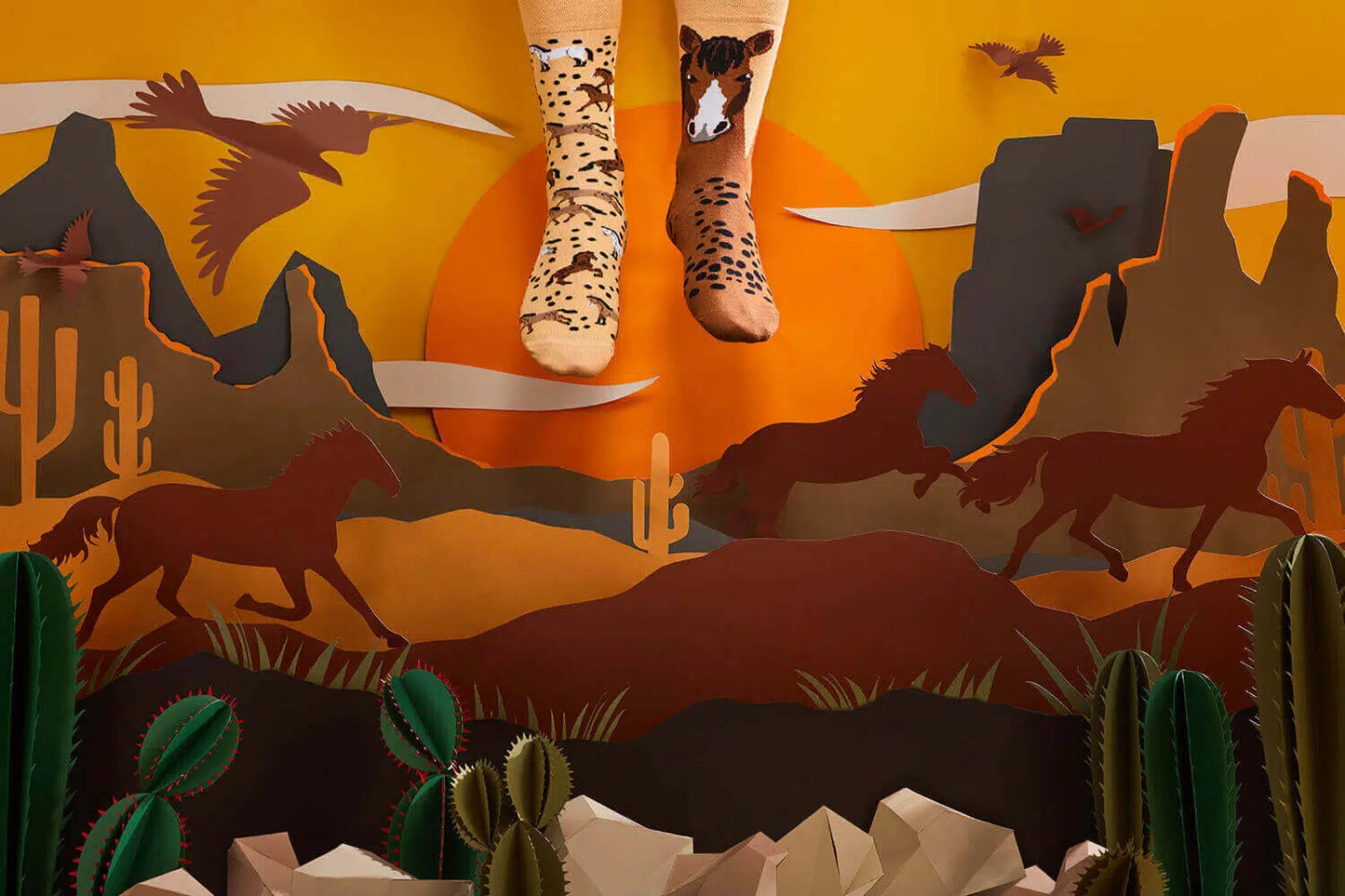 Chaussettes dépareillées - Wild Horse