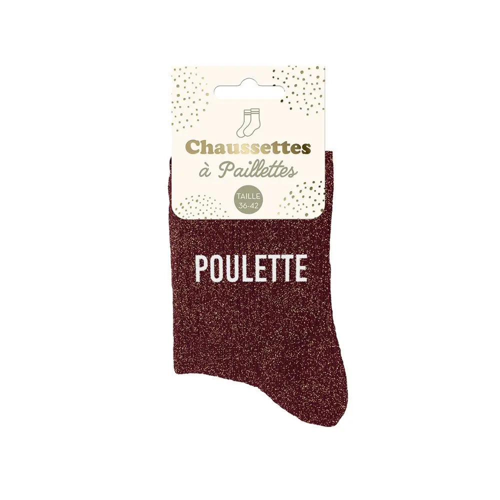 Chaussettes à Paillettes - Poulette