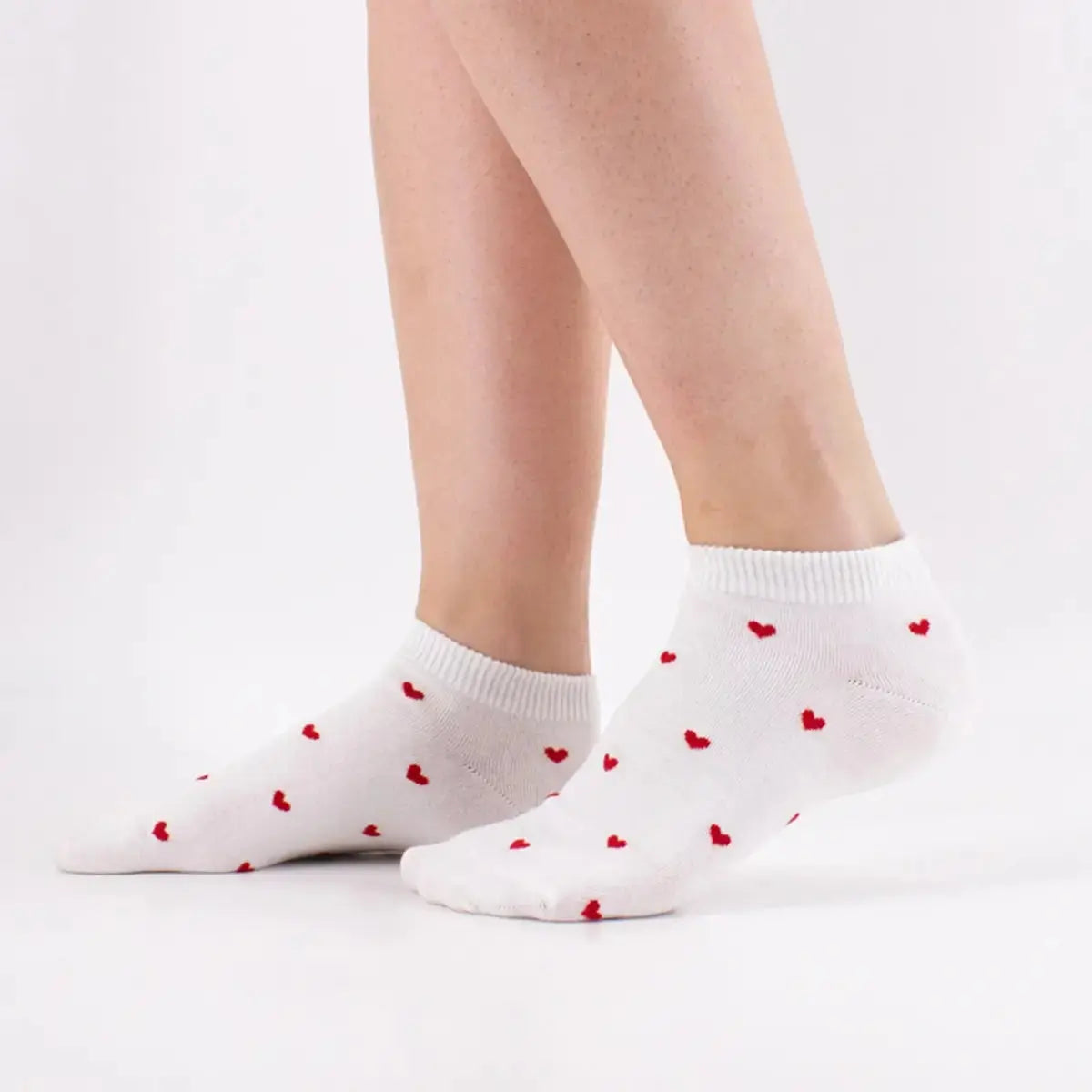 Socquettes Petits Cœurs - Blanc