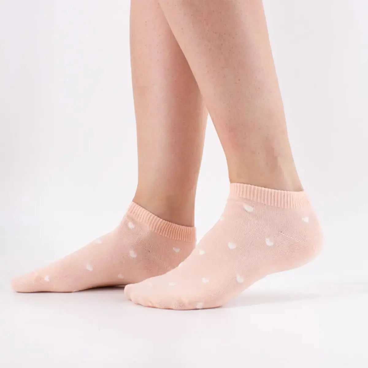 Socquettes Petits Cœurs - Rose