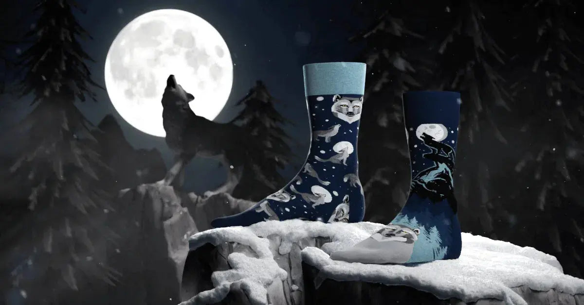 Chaussettes dépareillées - Winter Wolf