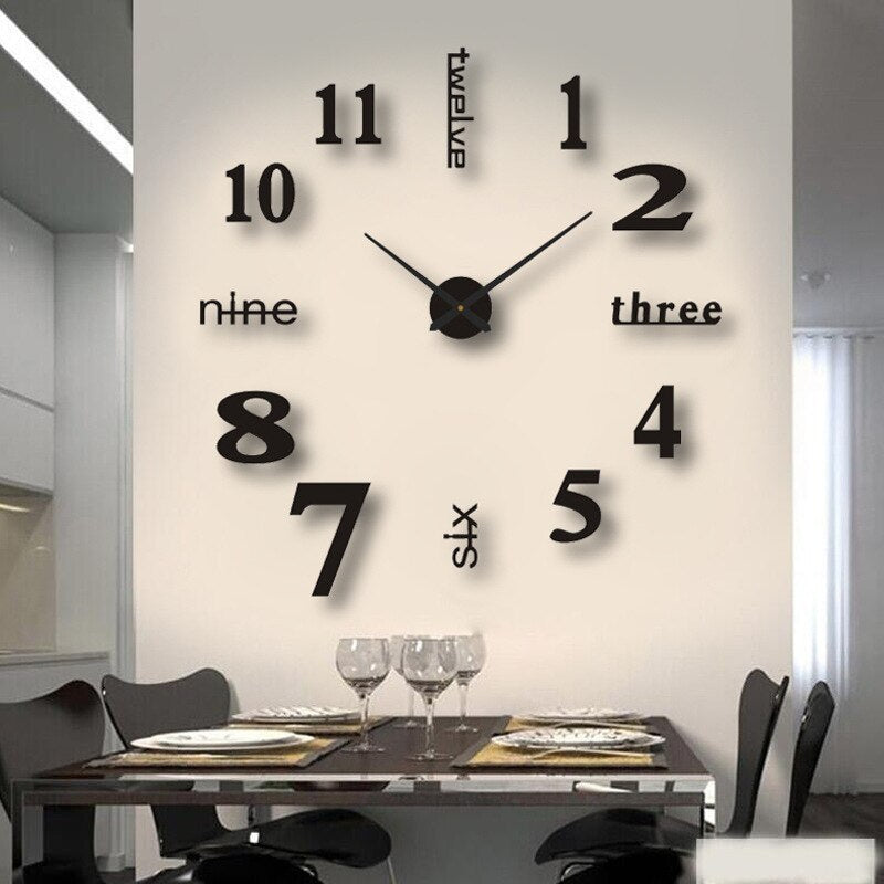 Horloge Murale Quartz Noire ArtisticTick