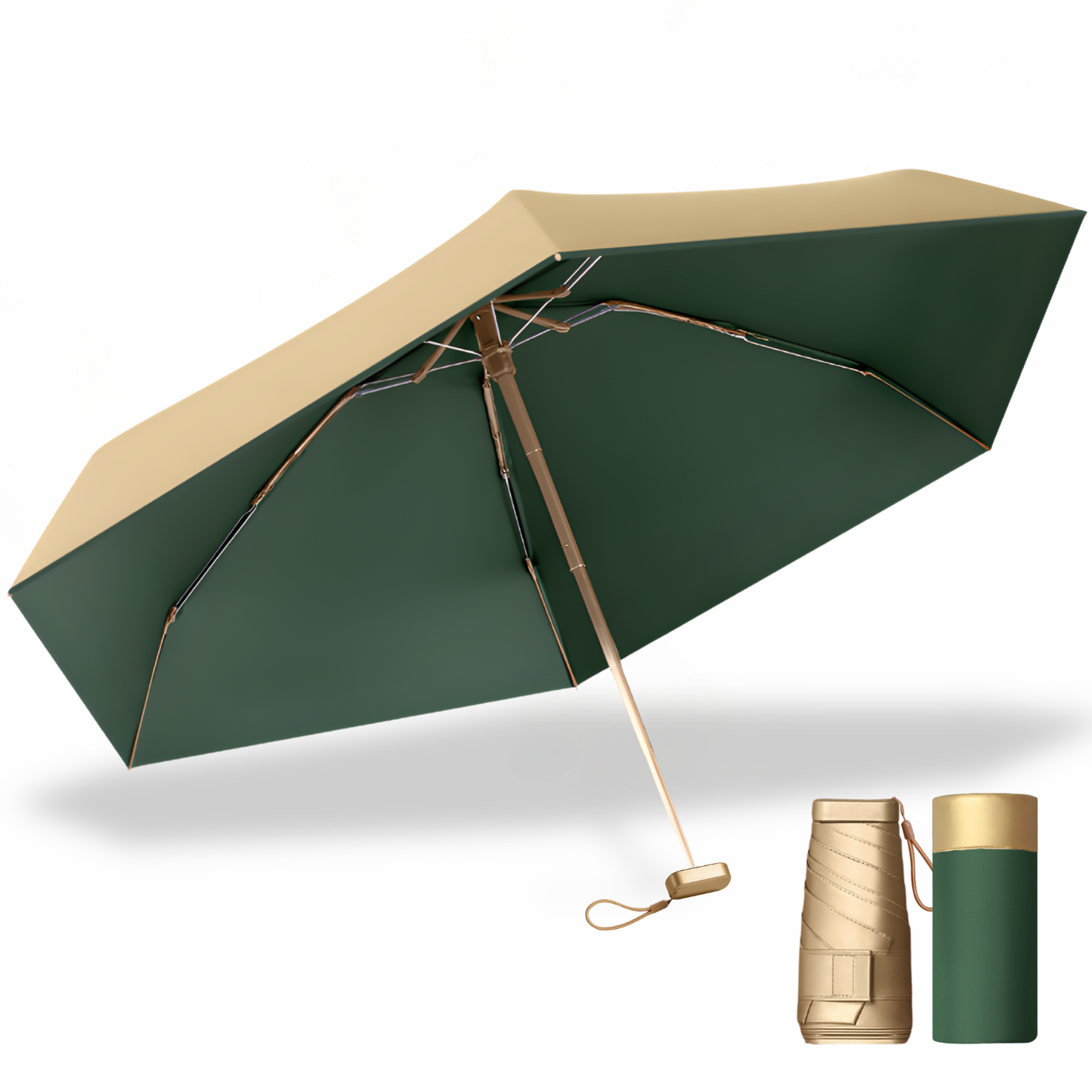 SunGuard - Mini Parapluie Compact UPF 50 Anti-UV et Pluie