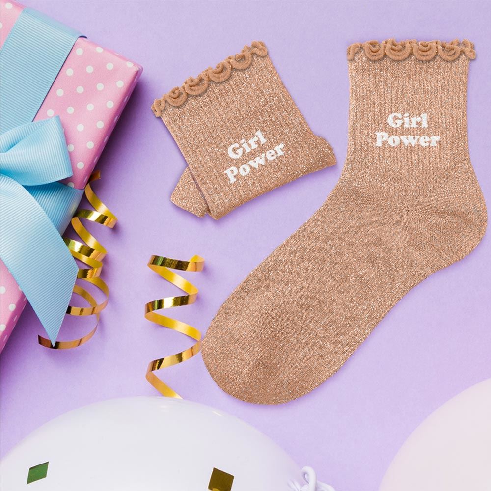 Chaussettes à Paillettes - Enfant - Girl Power