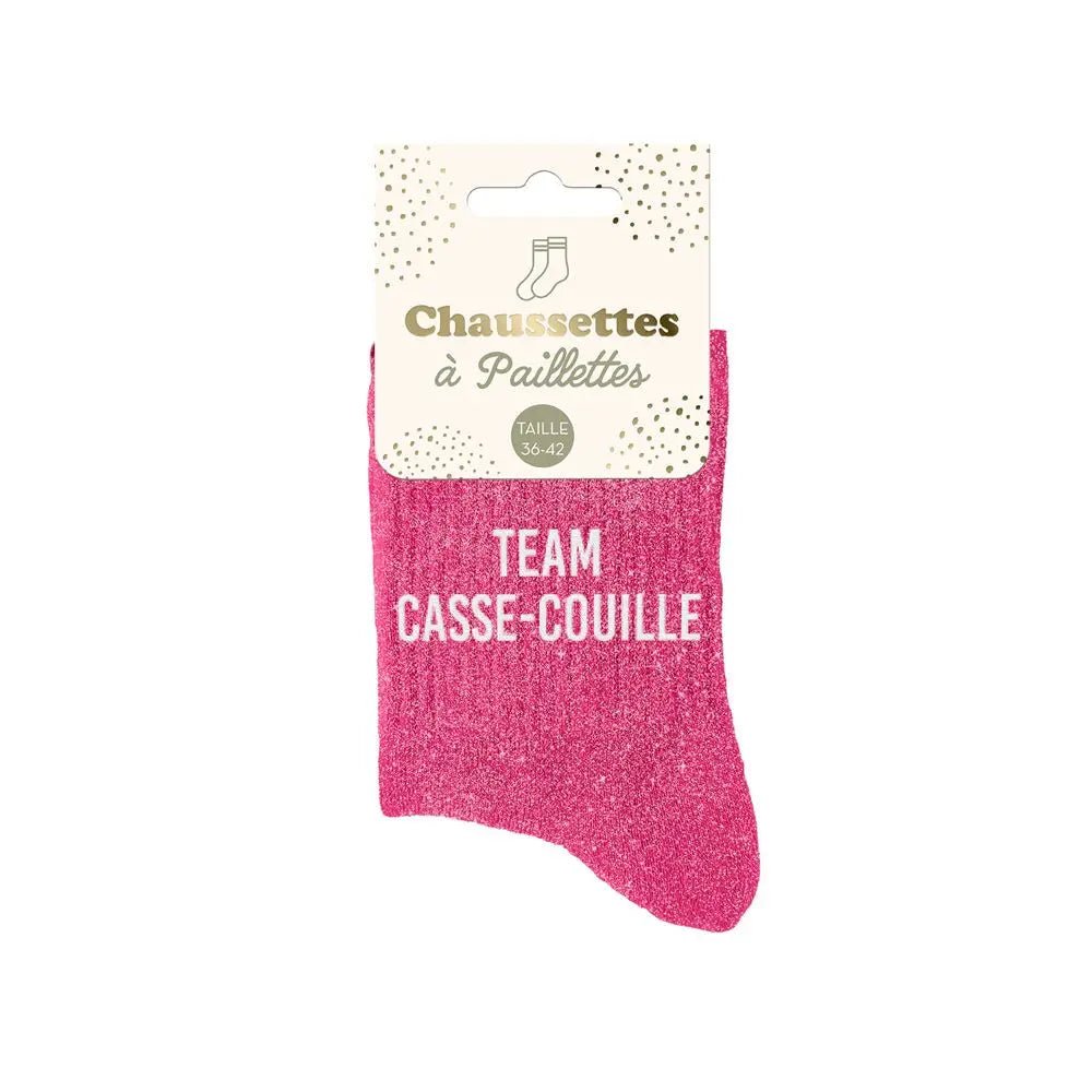 Chaussettes à Paillettes - Team Casse Couille