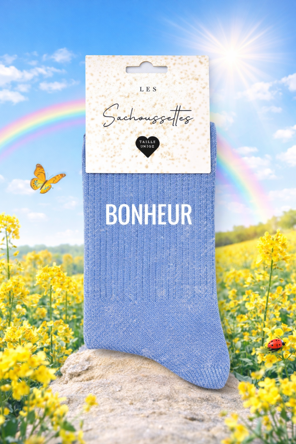 Chaussettes à paillettes - Bonheur