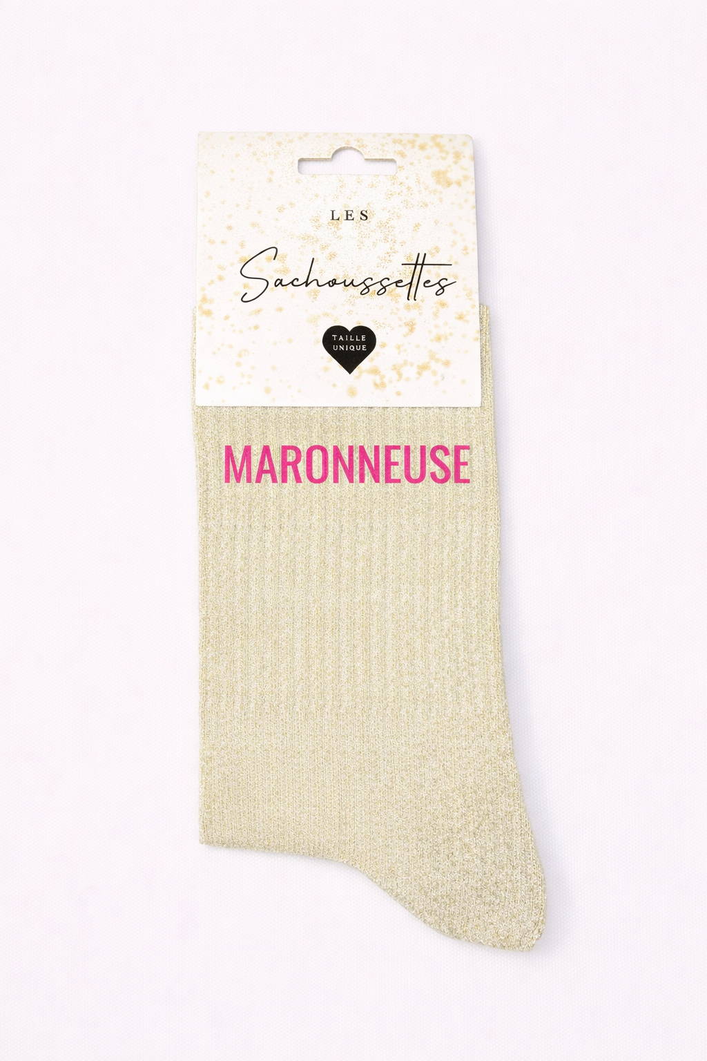 Chaussettes à paillettes - Maronneuse