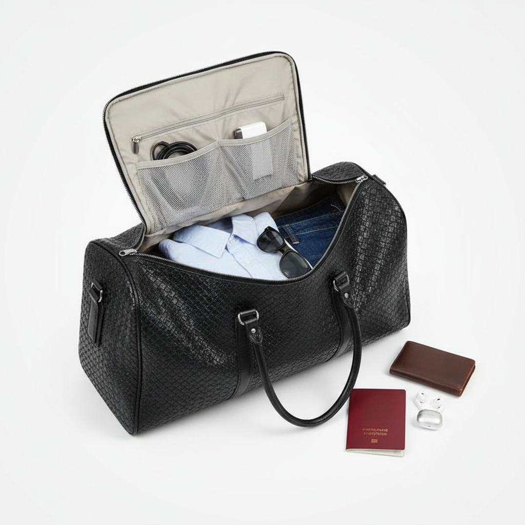 EFFIA - Sac de Voyage PU Noir