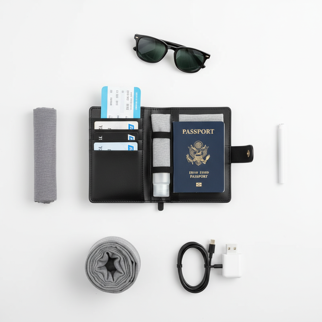 Etui Protège Passeport PU Personnalisé