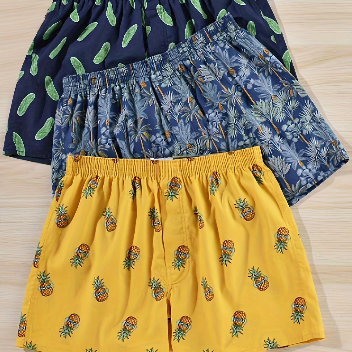 Boxers Homme moderne végétal imprimé – photo 5