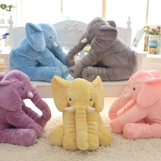 Coussin Peluche Éléphant pour Bébé