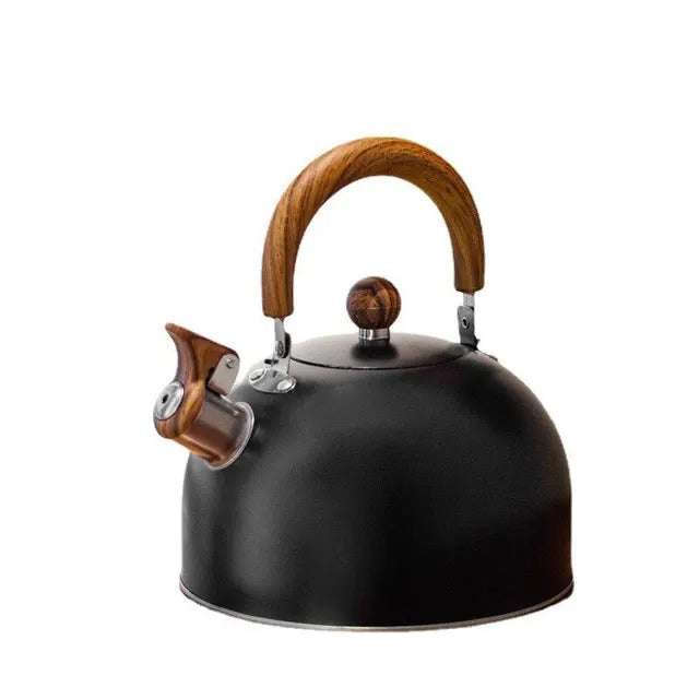 Stainless Steel Whistling Kettle with Insulated Handle – coloris Black 3L