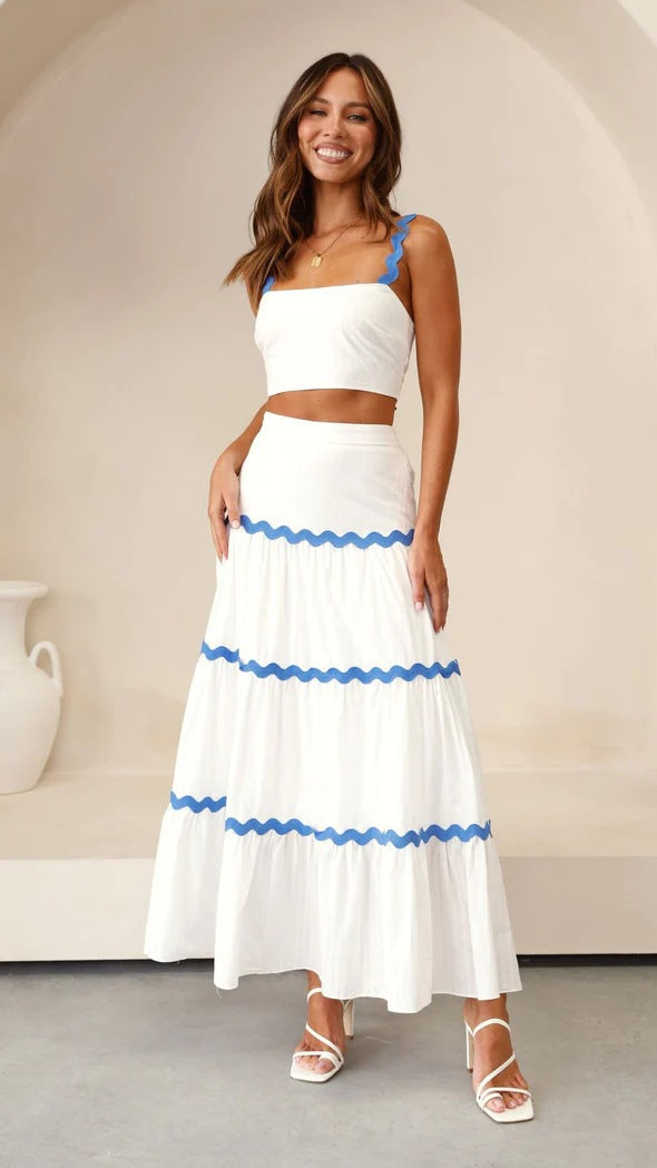 Ensemble Bustier Court à Étages Femme, longue