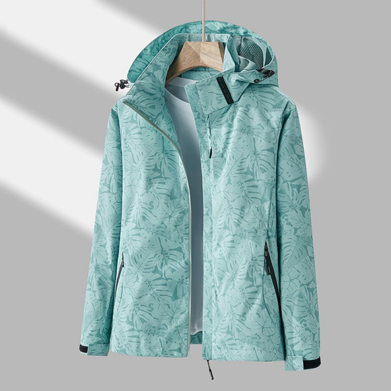 Veste Imperméable Coupe-Vent à Capuche Femme