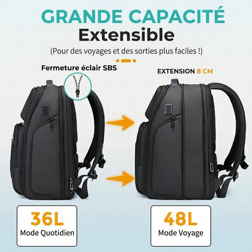 ELNATH - Sac À Dos Voyage Cabine Extensible