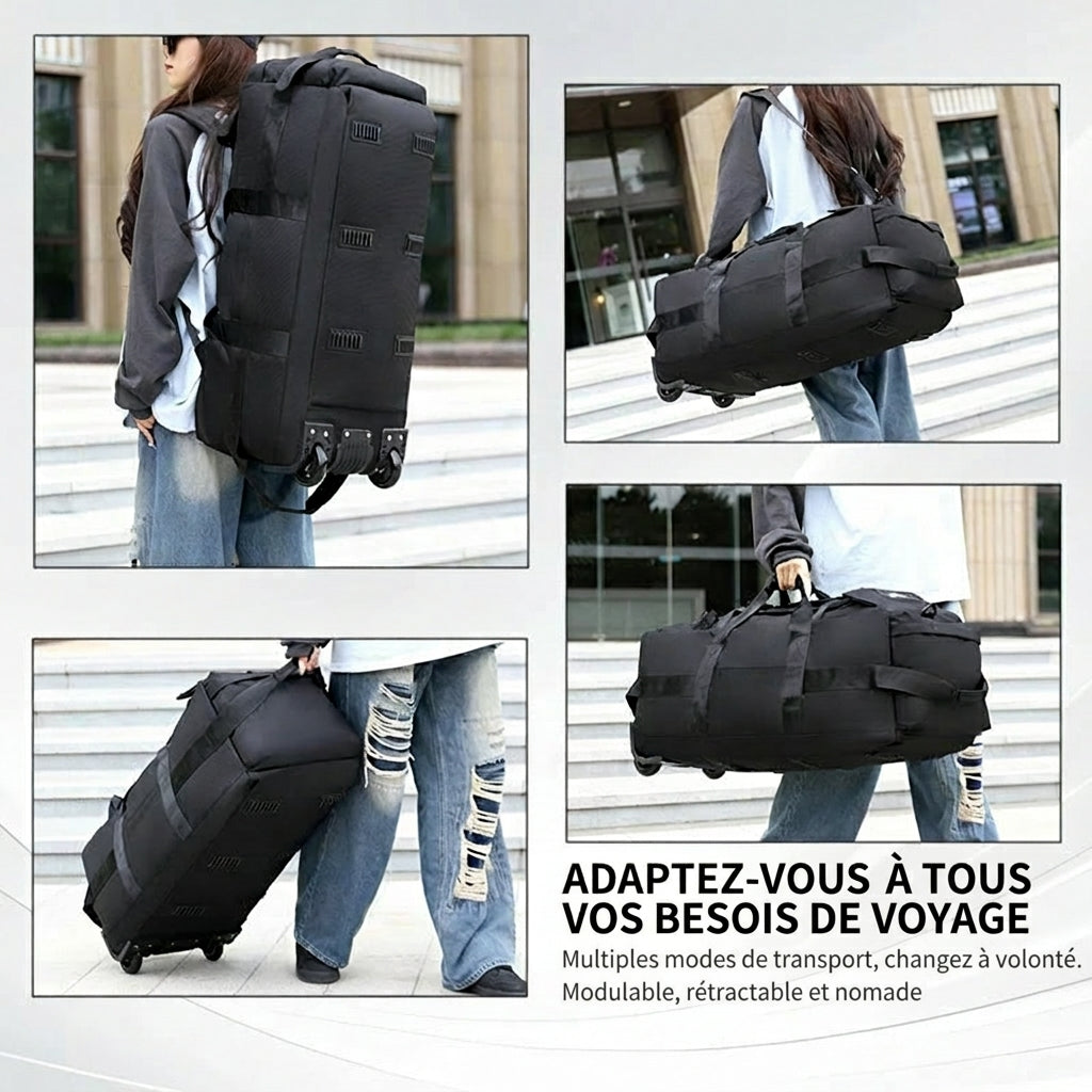 PHECDA - Grand Sac De Voyage Avec Roulettes