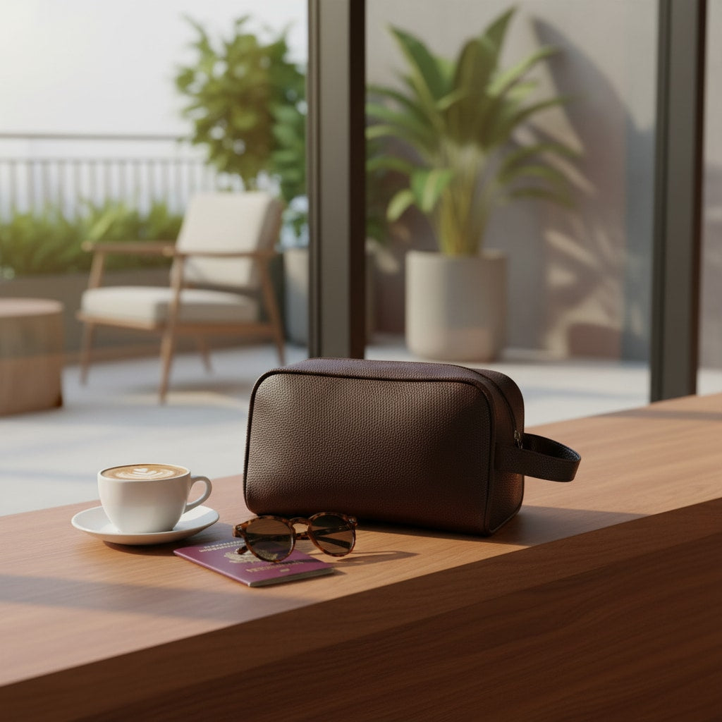 CELERIS - Trousse De Toilette Simili Homme Luxe