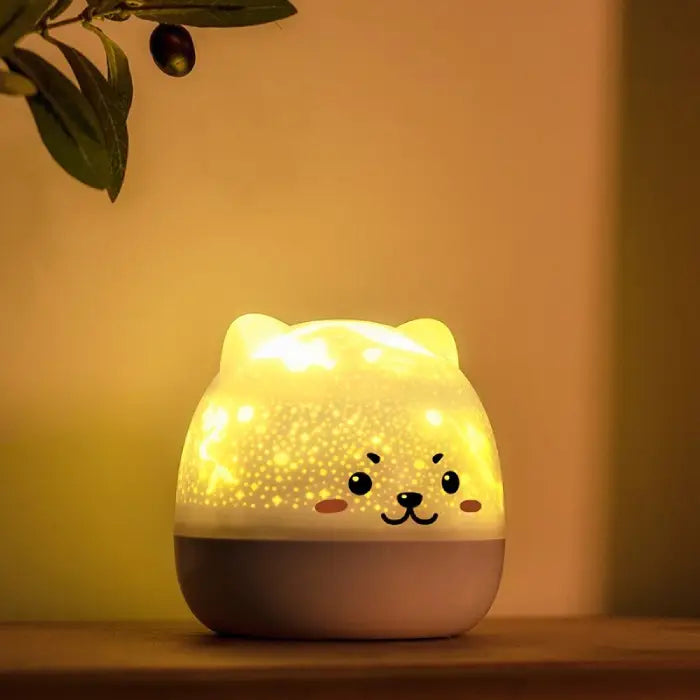 Veilleuse Bébé Musique et Projection Colorée