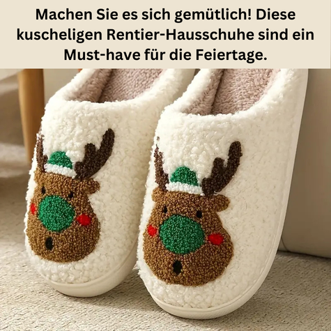 FluffSteps™ - Chaussons en peluche douillets pour un confort chaleureux en hiver