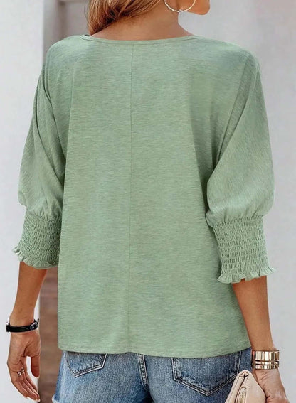 Haut Côtelé en Maille Femme – Vert