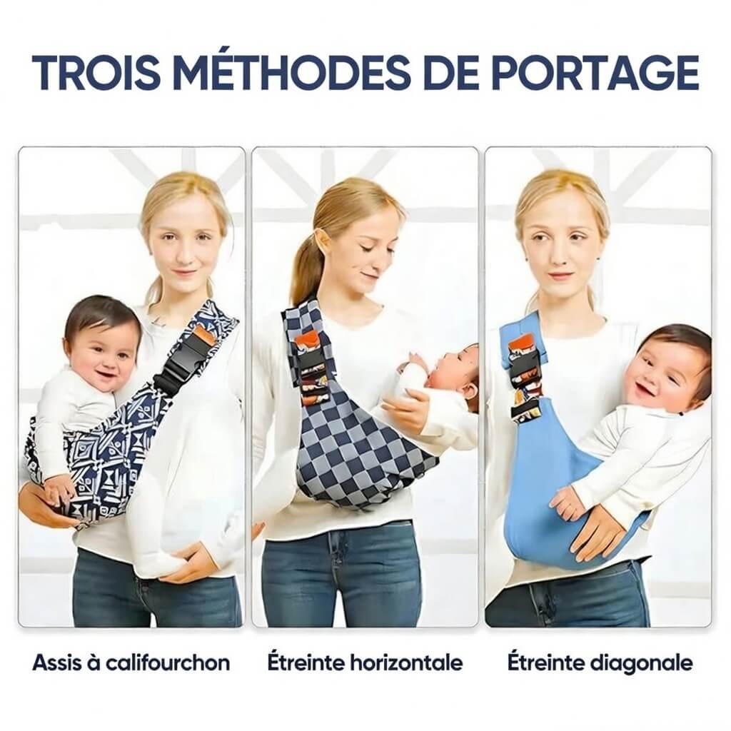 CuddleFlex - Portage Bébé Confortable et Sécurisé Sans Utilisation des Mains Simplifié