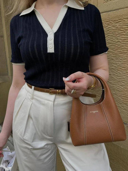 Chemise Ajustée en Maille