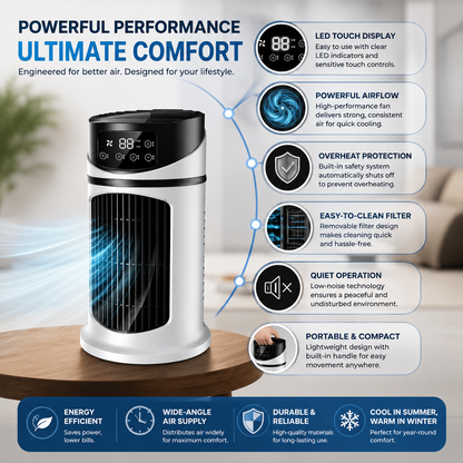 Rafraîchisseur d'Air Portable Performant Compact