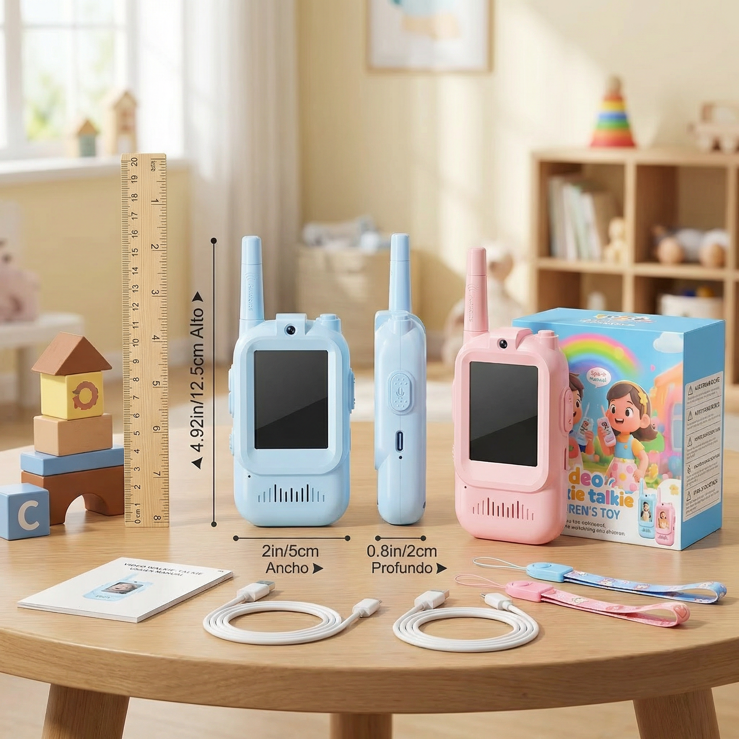 PlayPixie - Talkies-Walkies Enfants avec Caméra Intégrée
