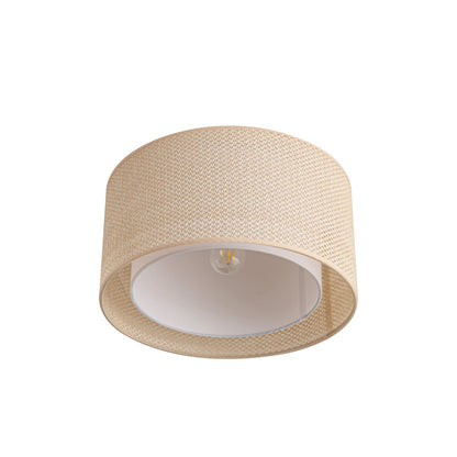 Plafonnier Soula de Lindby Ø 40 Cm Beige Plastique E27 – photo 4