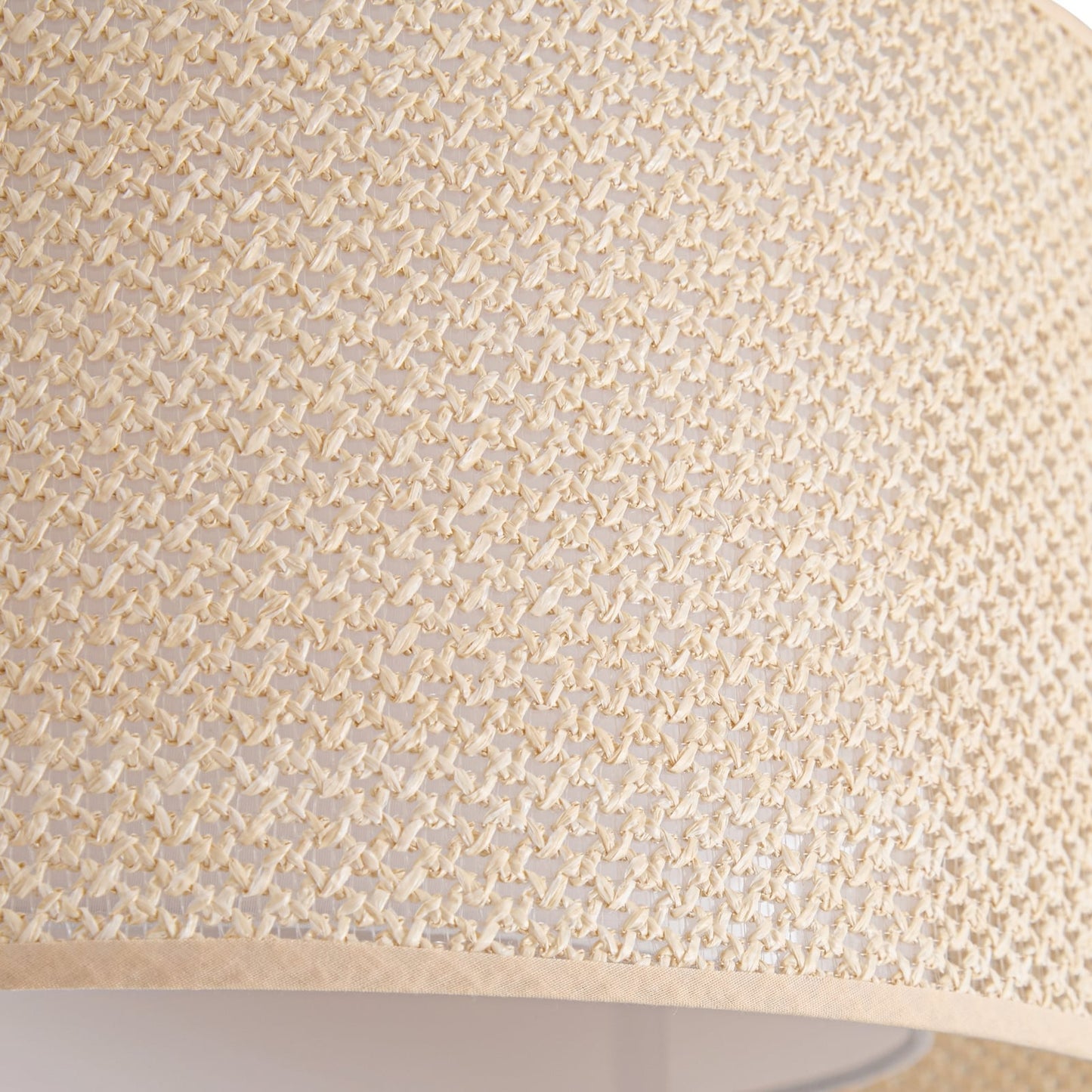 Plafonnier Soula de Lindby, Ø 40 cm, beige, plastique, E27