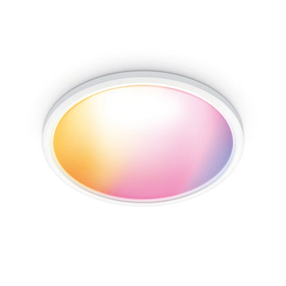 Plafonnier LED Wiz Superslim RGBW O42cm Blanc