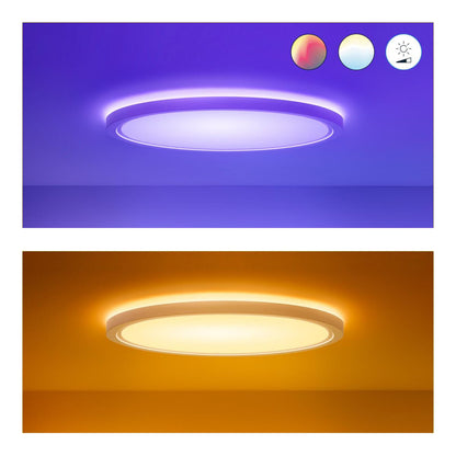 Plafonnier LED Wiz Superslim RGBW O42cm Blanc – photo 5
