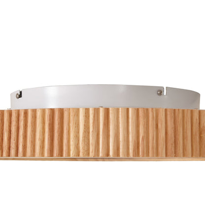 Plafonnier LED Lindby Velua Blanc Bois Clair CCT Ø 50 Cm – photo 8