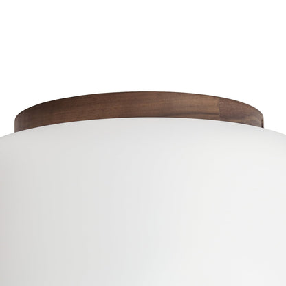 Plafonnier LED Quitani Shiro Ø 28 Cm Bois Verre CCT – photo 8
