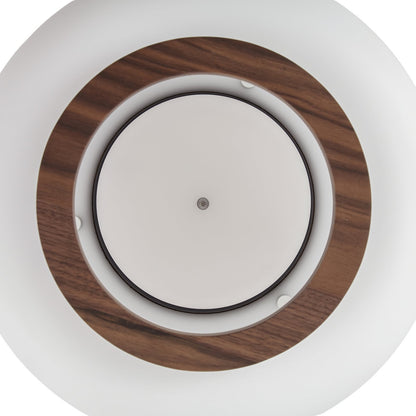 Plafonnier LED Quitani Shiro Ø 28 Cm Bois Verre CCT – photo 9