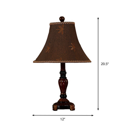 Lampe Élégante Abat Jour Cloche en Tissu