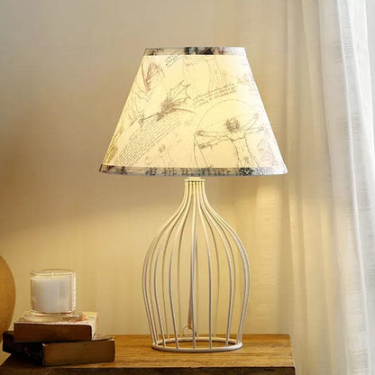 Lampe de Table Chic en Metal avec Abat Jour Conique – photo 3