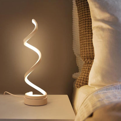 Lampe de Bureau Élégante à LED Spiralée
