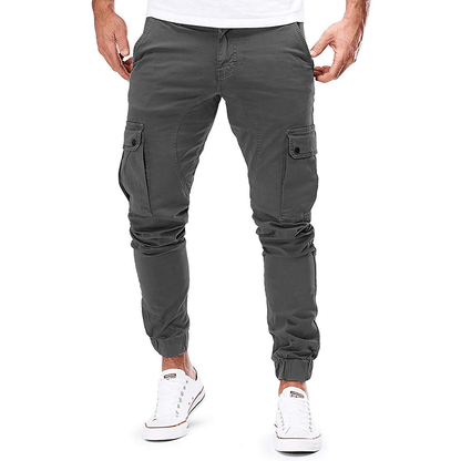 Pantalon Ajusté Extensible Homme, multi-poches
