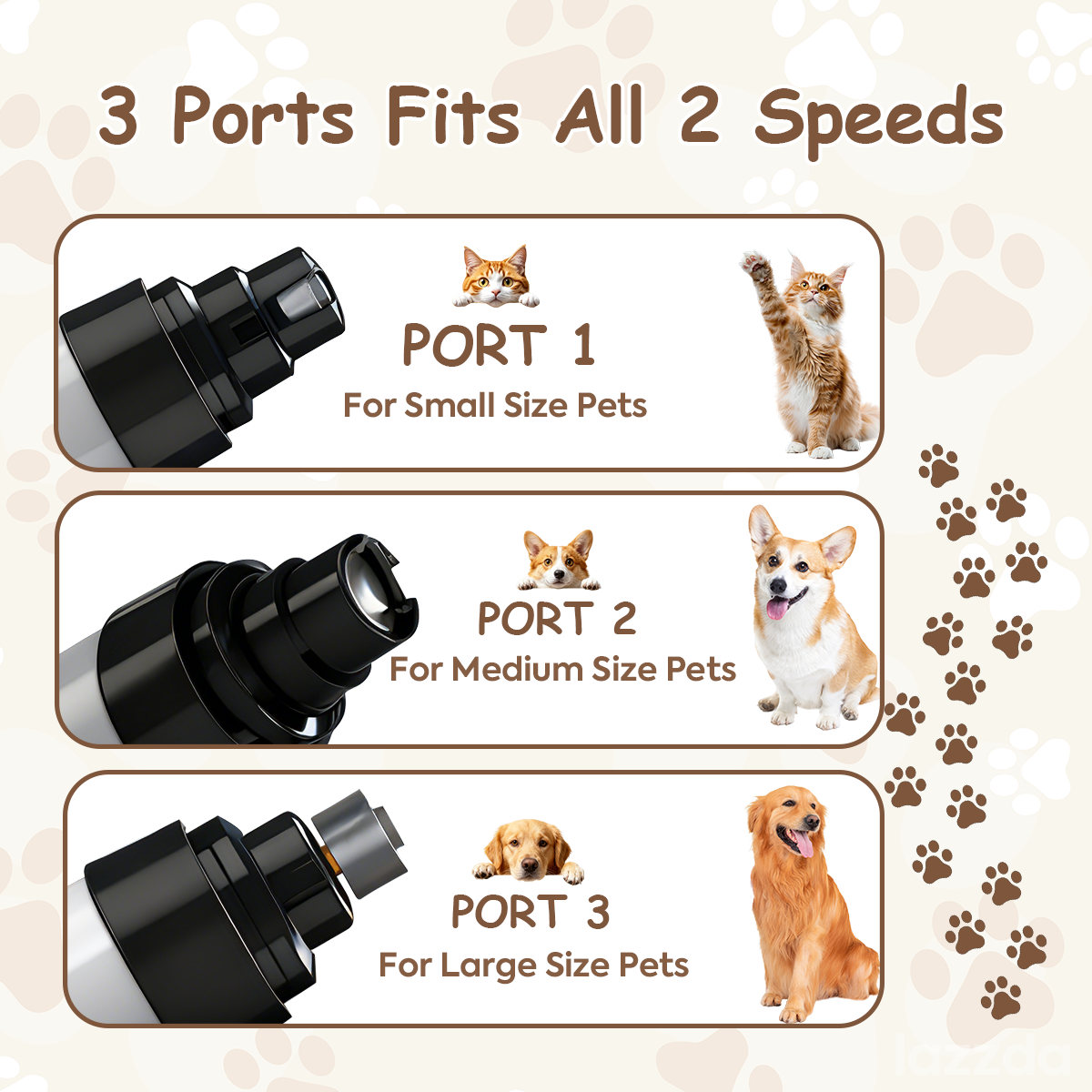 PawSoothe - Ponceuse à Ongles Silencieuse pour Animaux