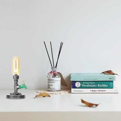Lampe de Table Élégante en Verre Clair avec Abat Jour Rond – coloris Jaune