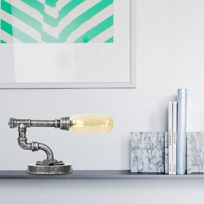 Lampe de Table Élégante en Verre Clair avec Abat Jour Rond – coloris Jaune